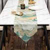 Modern light luxury wind ribbon table flag Chinese style dining table fabric wholesale Chinese home desktop table flag agent