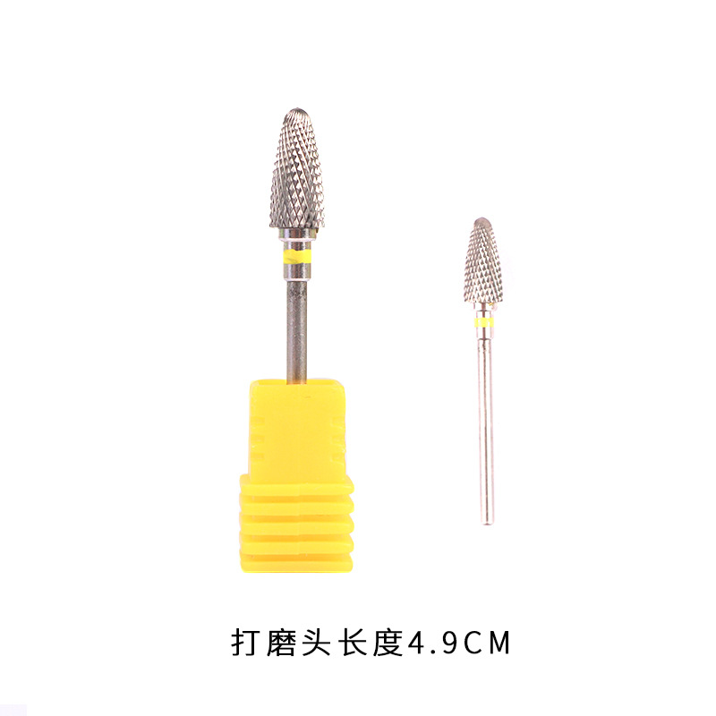 Uñas rusas de acero de tungsteno cabeza de molienda removedor de uñas removedor de piel muerta pegamento de fototerapia Extensión de cristal clavo rectificadora eléctrica Universal