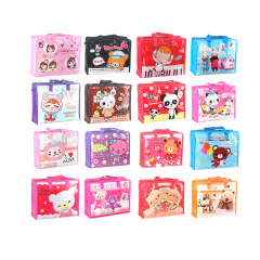 Factory direct sale of colorful laminated gift bags, cartoon non-woven portable storage bags, Amazon cross-border shopping bags