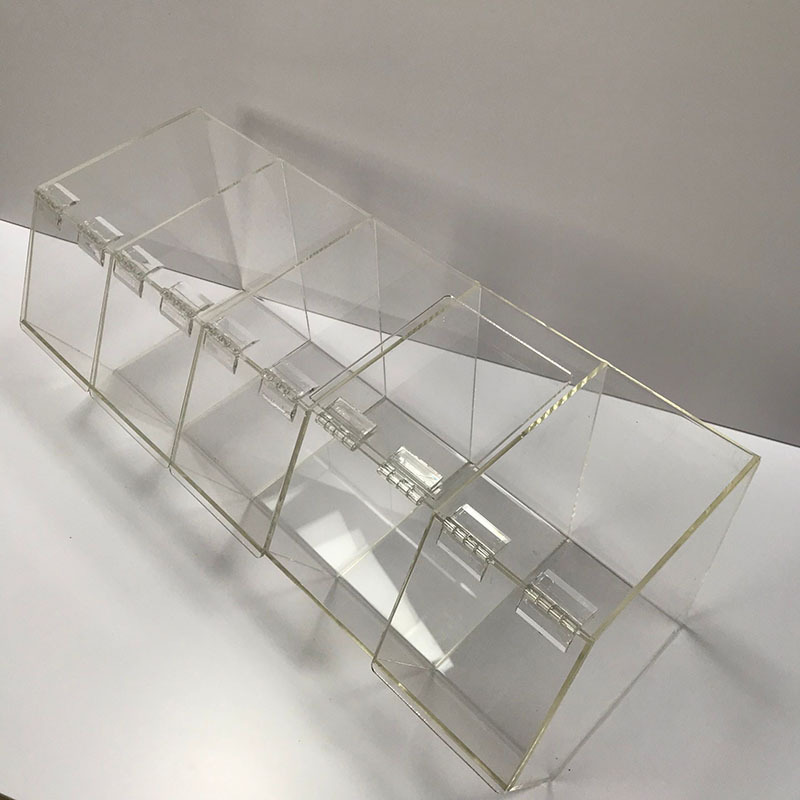 厂家定制透明亚克力糖果盒 食品盒 散装零食多格型糖果盒中国制造