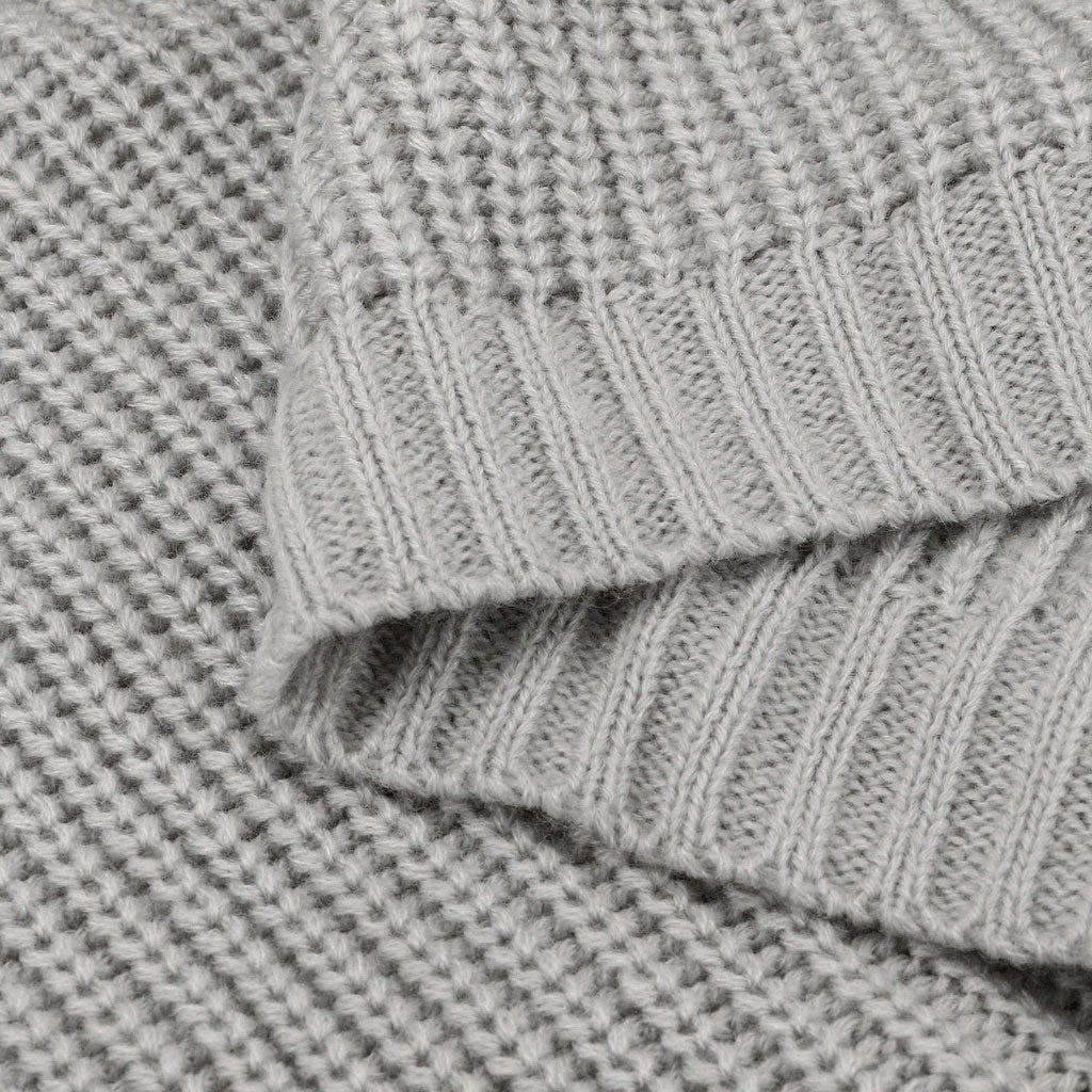 Suéter suelto de punto de color sólido NSSX66970