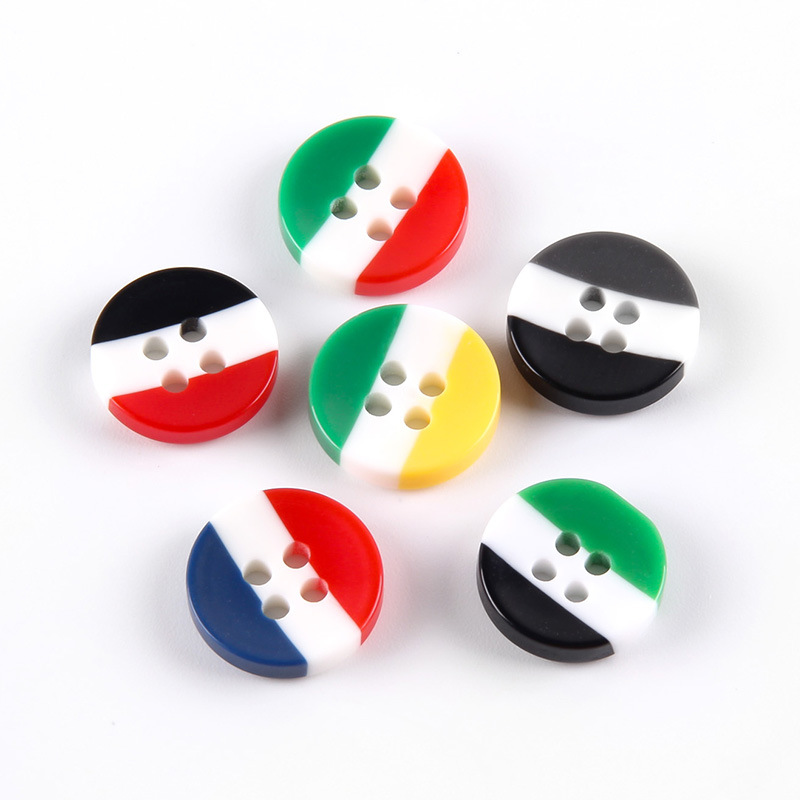 Resin children's clothing color sweater button stripe striped…