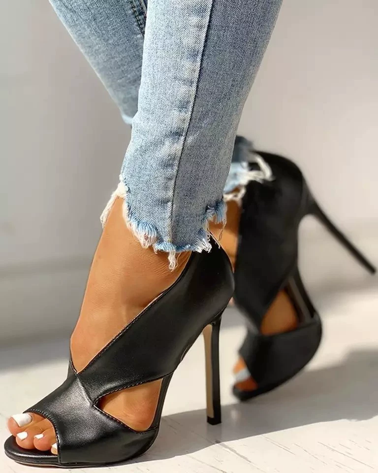 Новинка лета 2020, женская обувь, женская обувь, сандалии больших размеров 40-43, женская обувь на высоком каблуке-шпильке