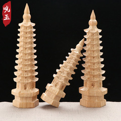Manufacturer supplies peach wood crafts 9-story 7-story Wenchang Tower, study office decorations 11-story 13-story Wenchang Tower