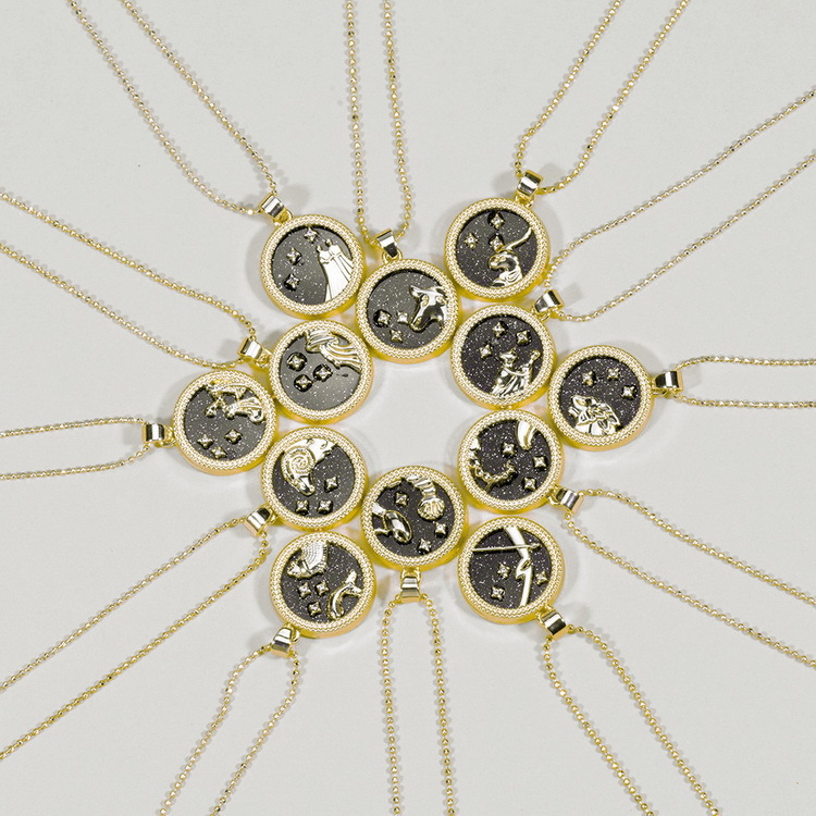 Fashion Constellation Alloy Plating Womenu0027S Pendant Necklace 1 Piece