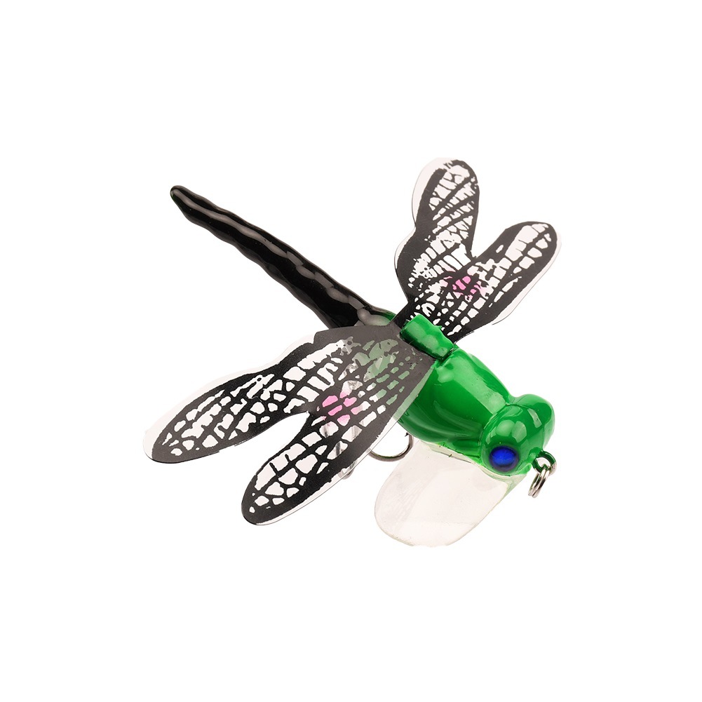 Fishing Lures Bait Life-Like Dragonfly BaitsTopwater Fishing Dragonfly Simulation Pseudo Bait Water Surface Fake Bait 2Pcs