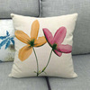 X-Ray colorful transparent flower linen pillow sleeve cross-border platform and other sources of supply and other sources of cushion cover to sell direct sales 010