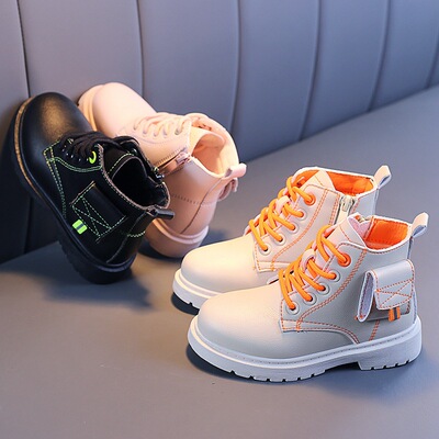 兒童馬丁靴2020秋冬季新款英倫風男童女童加絨加厚保暖二棉皮靴子