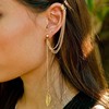Fashionable one-sided metal ear clips, earrings, accessory, European style, wholesale