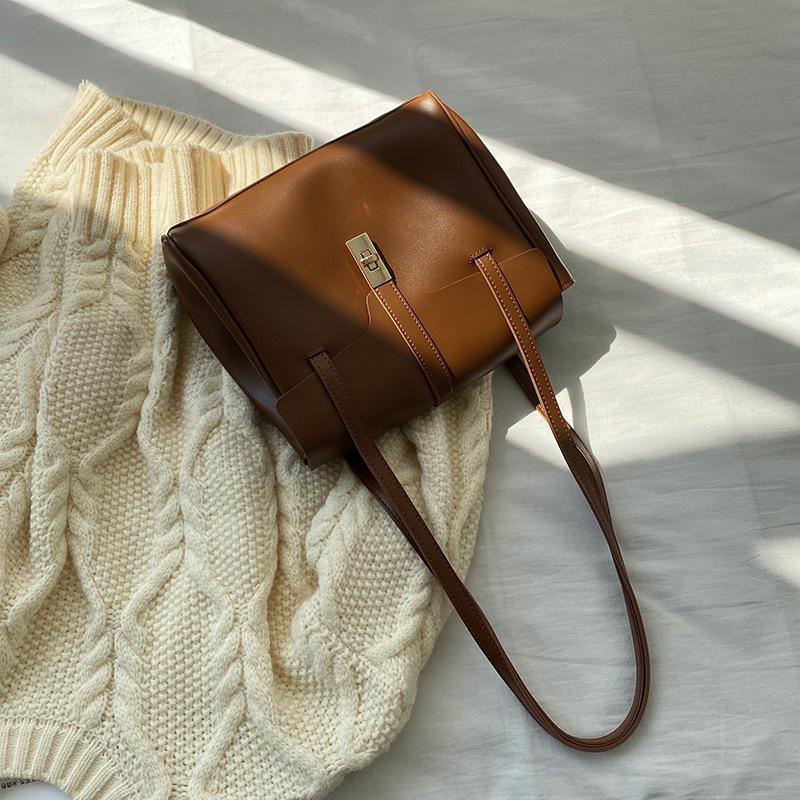 Borsa a tracolla alla moda in morbida pelle per le donne in autunno e inverno, nuova tracolla extra_voghion.com