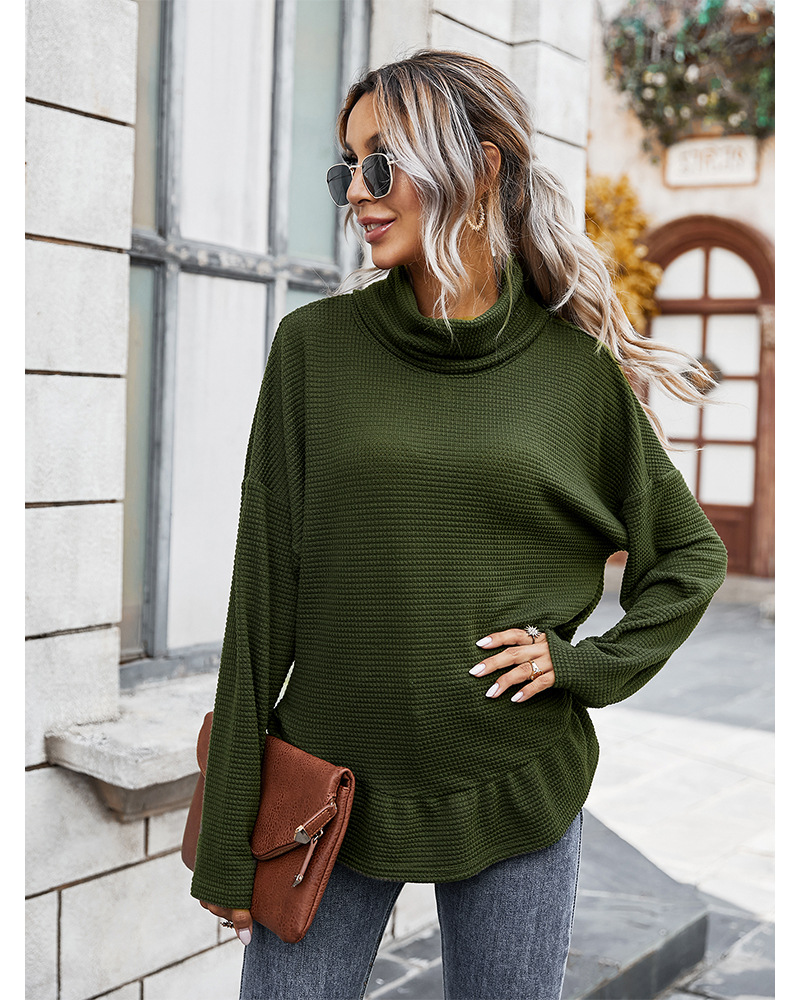 new fashion fall women s new dark green tops wholesale NSKA101