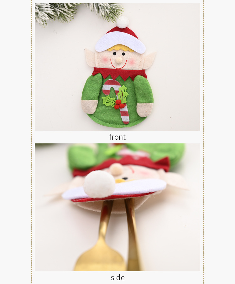 Christmas Decorations Elf Tableware Decoration display picture 3