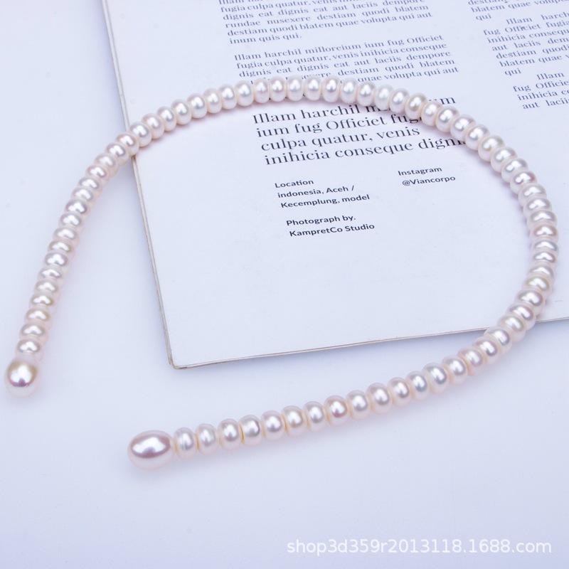 24 new freshwater pearl headband original retro girl pearl headdress temperament simple hairpin gift wholesale