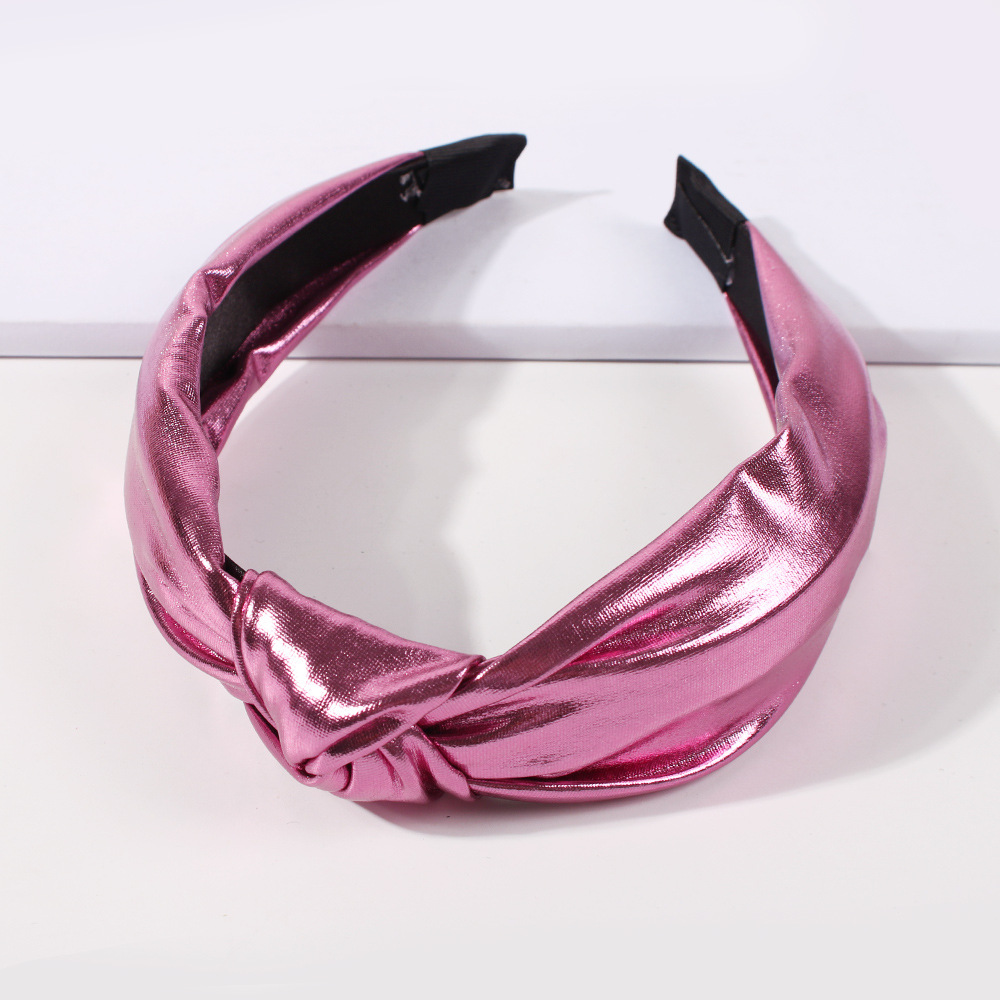 F2503 Glossy Sequin Fashion Cross-border Hot Selling Headband  Hot Hair Accessories Wide Brim Knotted Sweet Headband display picture 9