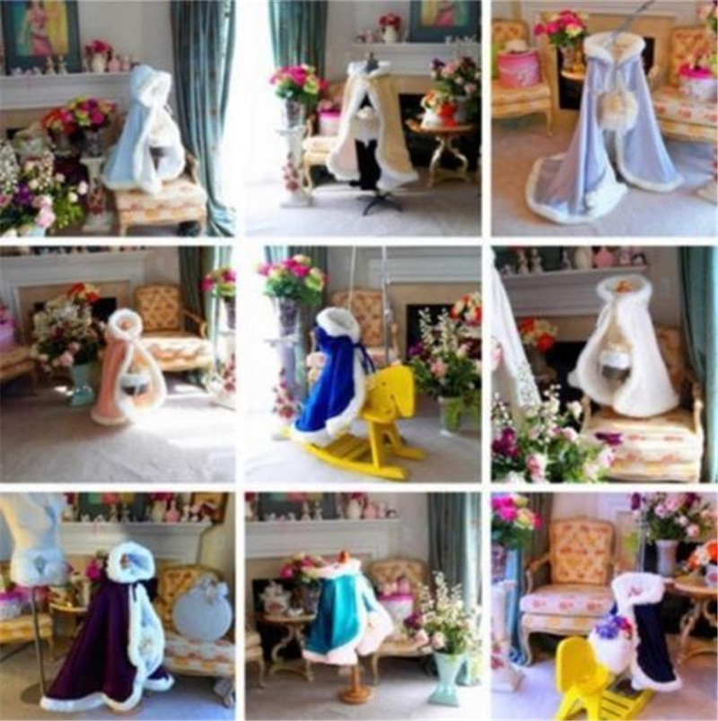 2020新款儿童保暖小披风天鹅绒冬季御寒欧美外贸工厂定制|ru