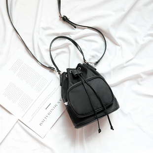 Waterproof bag, shoulder bag, small universal one-shoulder bag, Korean style, drawstring, oxford cloth