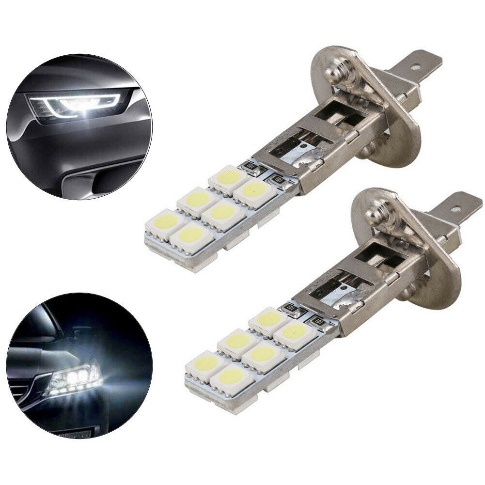 Auto LED H1 lámpara de niebla H1-12SMD-5050 chip lámpara de niebla 55W 6000K venta caliente transfronteriza