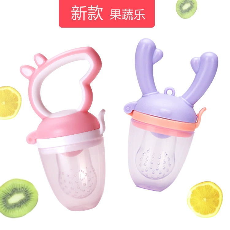 2023 новый детский фруктовый и овощной музыкальный мешок для укусов оленевый поросенок мешок для укусов фруктов детский шлифовальный стержень