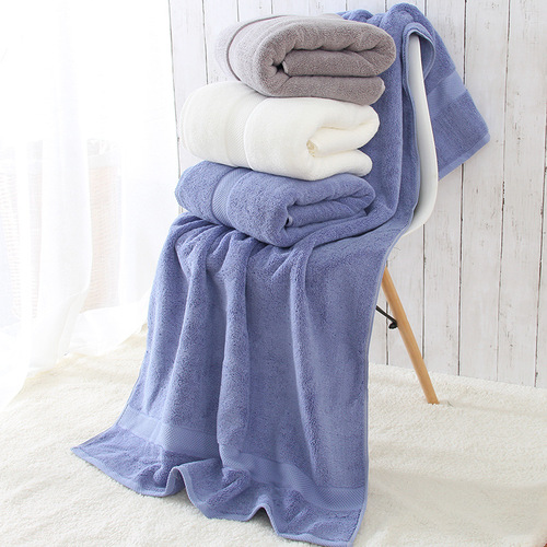 Factory wholesale Class A thickened large bath towel pure cotton bath towel 80*160 800g five-star hotel bath towel logo