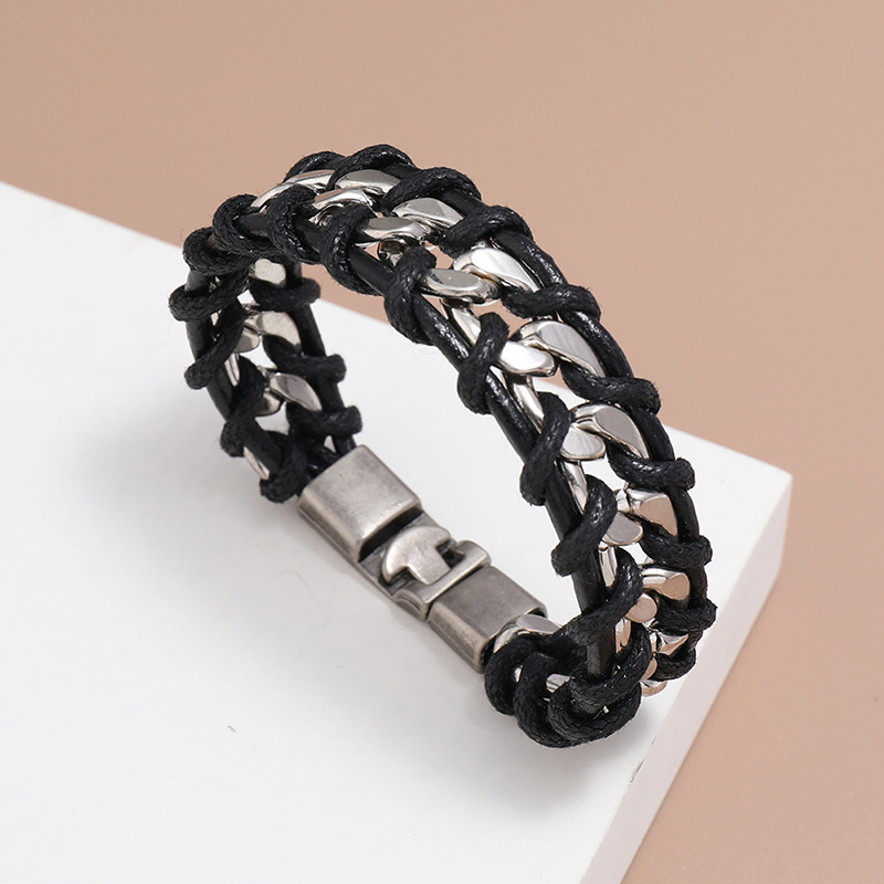 Woven  Personality Punk Style Chain Bracelet display picture 6