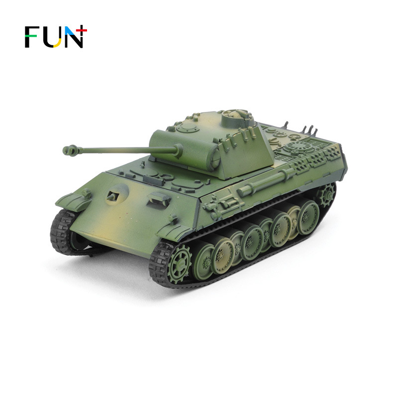 Lejia World War IILeopard Type A1:72 Tank4 DAssembled Model Simulated Military Building Blocks Quick Assembly Toy Ornaments