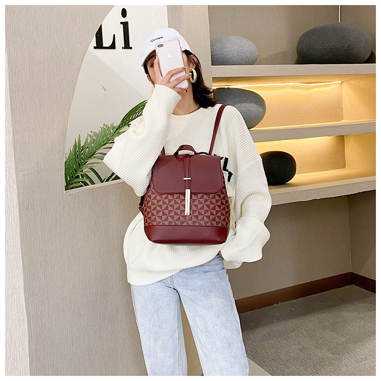 Fashion Simple Backpack Messenger Bag Dual-use display picture 43