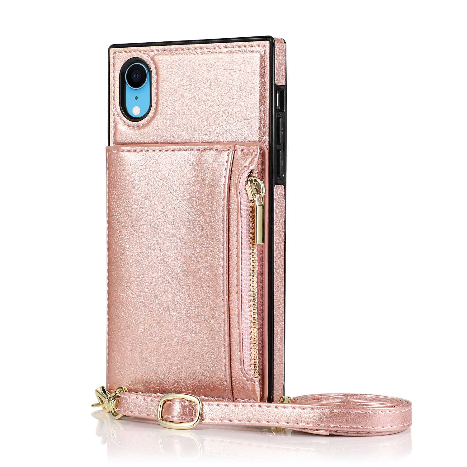 Crossbody Phone Case For Iphone 13 Wallet Protective Leather Cover_voghion.com