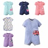 Cross border Manufactor Direct selling 2020 baby Romper Climbing clothes summer Newborn Short sleeved one-piece garment pure cotton Bodysuit