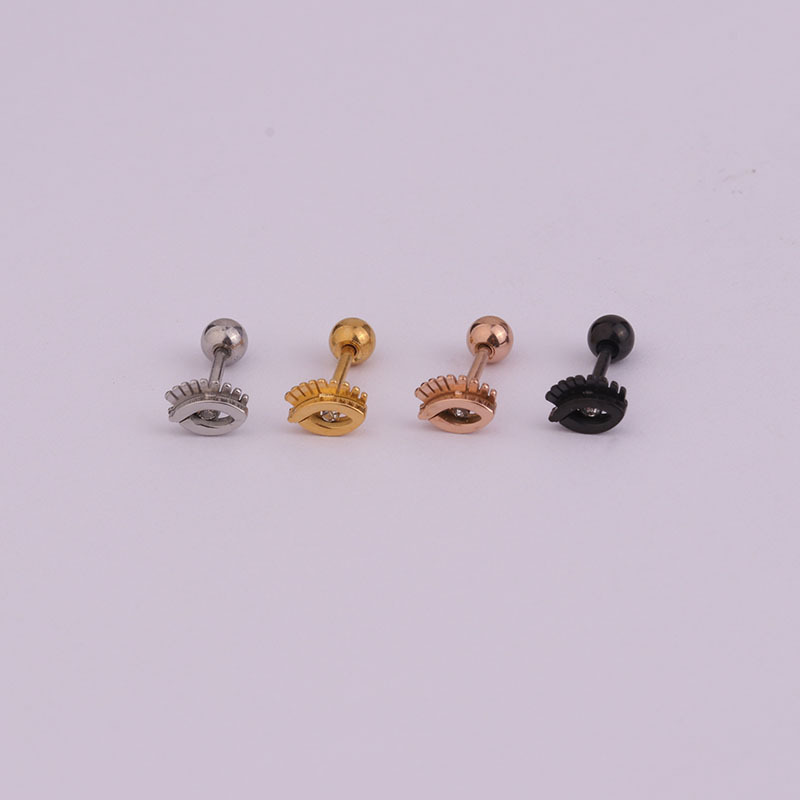 Lady Geometric Plating Stainless Steel Ear Studs display picture 7