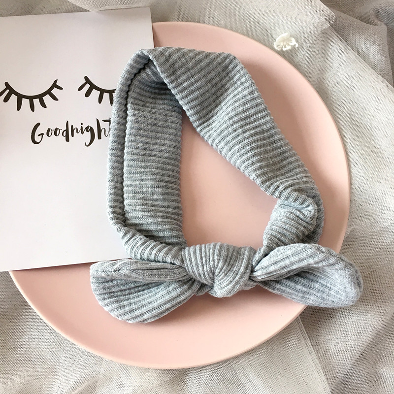 Fashion Style Fashion Solid Color Bow Knot Cloth Hair Band 1 Piece