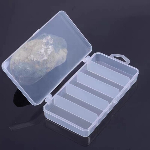 Factory box lure box single-layer double-sided double-sided five-grid plastic bait box sequined fake bait fishing gear box
