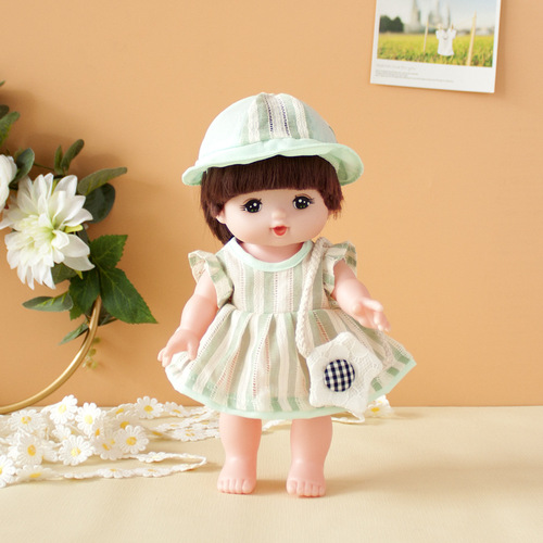 Accessories for replacement clothing set of Xiaolemei doll, including hat, skirt, onesie, pants