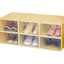 可叠加背景墙鞋盒收纳盒透明鞋柜抽屉式组合展示防尘整理防氧化