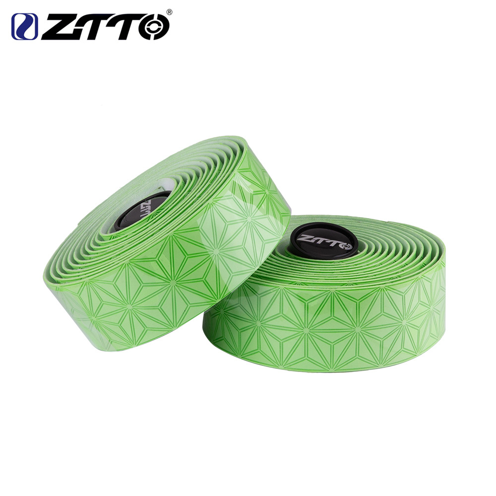 Cinturón de manija de bicicleta de carretera ZTTO cinturón de bicicleta voladora muerta, mango curvo, cinturón de envoltura antideslizante que absorbe el sudor, cinturón de crisantemo de cuero pegajoso