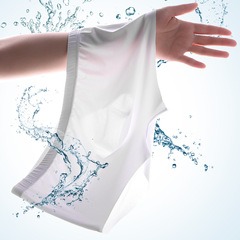 No trace underwear men's summer transparent triangle pants ice silk sexy personality ultra thin transparent large size U convex sexy trend C04 