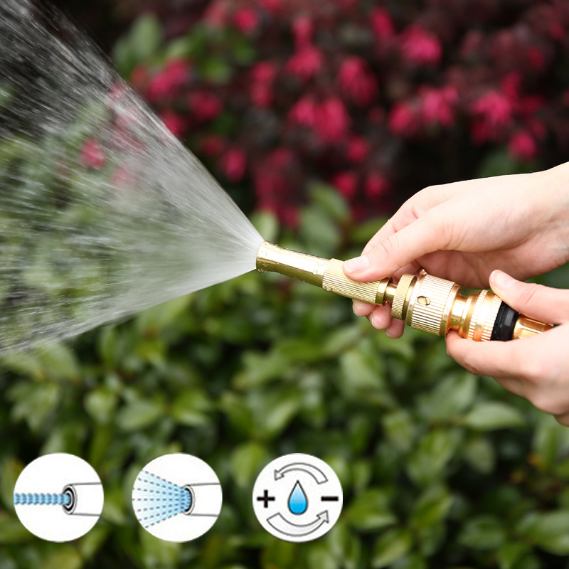 汽车洗车家用水枪设备 4寸铜高压喷枪 旋转出水 工厂代发