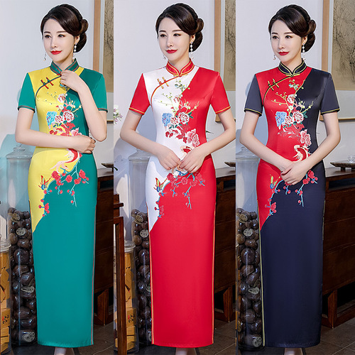 Chinese dress sexy retro girl ress with large size Robes chinoises