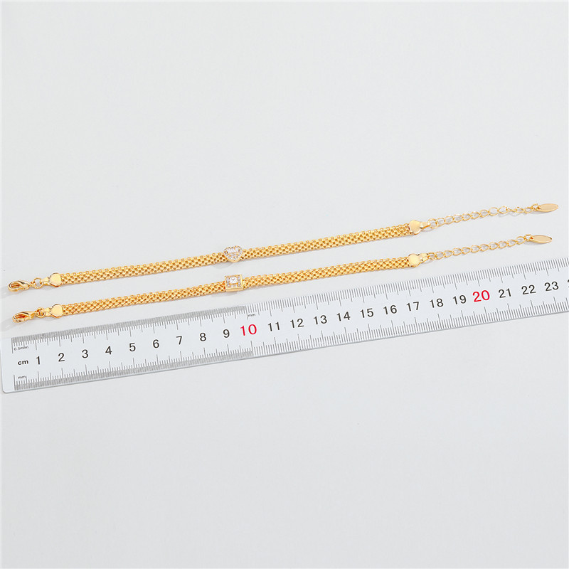 New Real Gold Plated Diamond Bracelet display picture 2