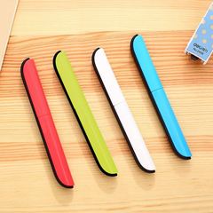 Deli 0600 portable scissors, student class paper cutting scissors, creative folding scissors