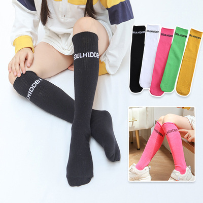 儿童长筒袜春秋季薄款女童高筒袜过膝宝宝中筒袜学生堆堆袜长袜子