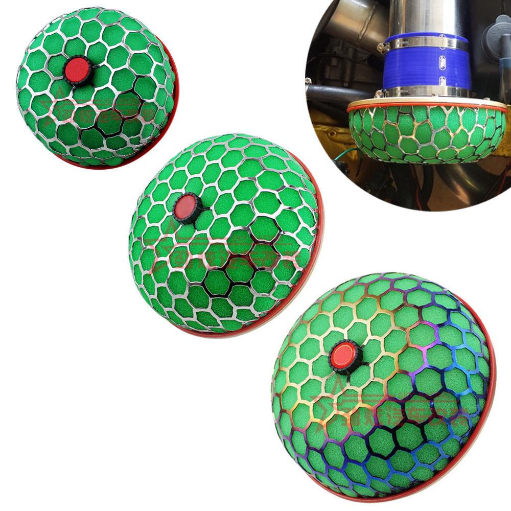 汽车改装空滤冬菇头 高流量进气海绵蘑菇头 空气60mm/80mm滤清器