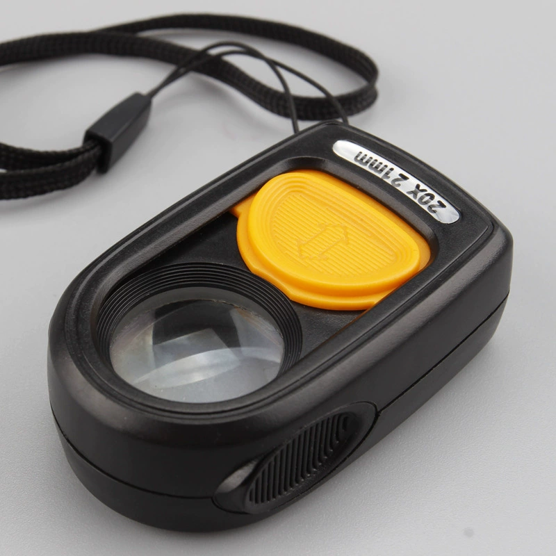 Производители портативные HD 20 раз маленькие мини-ювелирные изделия идентификация каллиграфия и живопись Антиквариат 1 Светодиодная Лупа оптом