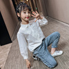 Foreign trade shirt wholesale children Doll collar shirt 2020 girl lace student jacket CUHK cotton shirt