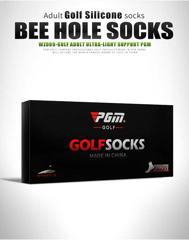 Tất thể thao golf PGM lưới ong cao su mềm thoáng khí đàn hồi cao một đôi — WZ009 Sky Blue với một kích cỡ trắng, WZ009 xanh đậm với xám một cỡ chi tiết 9