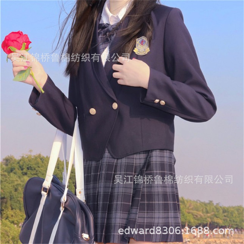 色?格子半身裙JK制服女裙子28.JPG