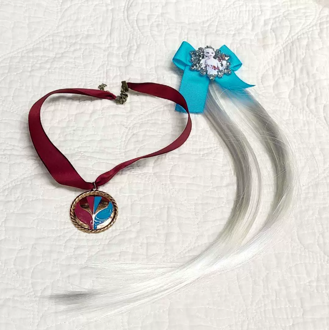 奇缘2代艾莎项链附身符吊坠爱莎公主假发儿童饰品厂家直销现货