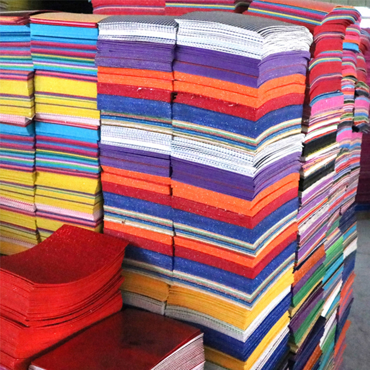 限时促销EVA幼儿园金粉闪光彩色泡沫海绵纸手工diy材料贴画eva