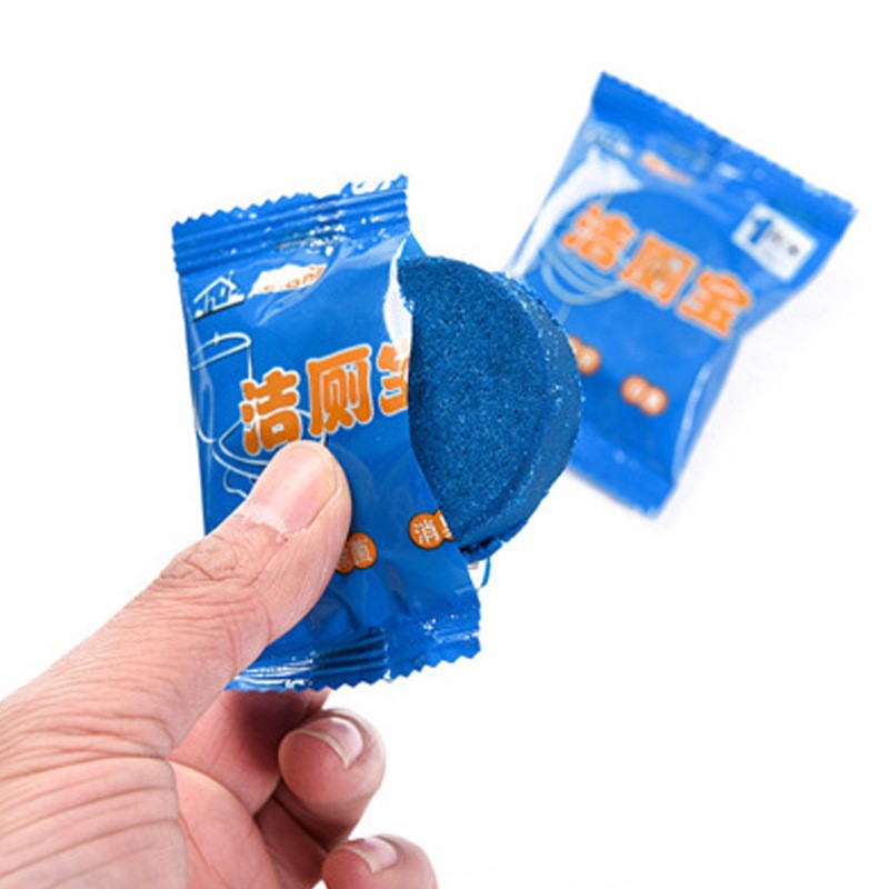 Toilet Ling single Bagged closestool toilet Cleaning agent TOILET decontamination Durable Blue Bubble