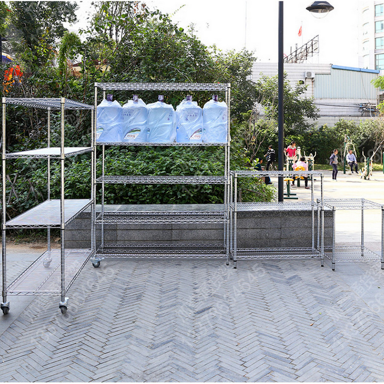 长期供应线网展示架 不锈钢线网货架 带轮线网货架