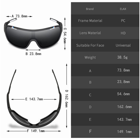 ELAX new sports cycling color-changing polarized glasses single sports goggles AliExpress wish Hot